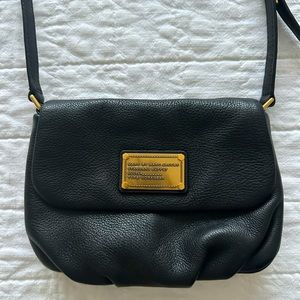 Marc by Marc Jacobs black leather crossbody bag